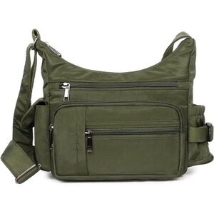 RFID Anti Thief Crossbody Bag Waterproof Nylon Travel Shoulder Purse Women